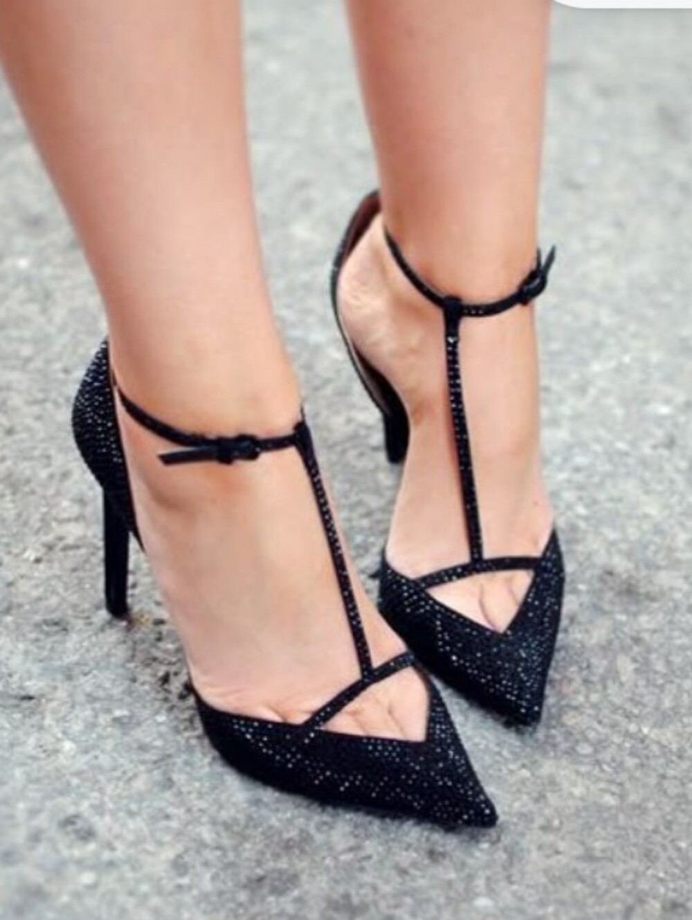 zara Black Heels Sandals